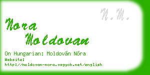 nora moldovan business card